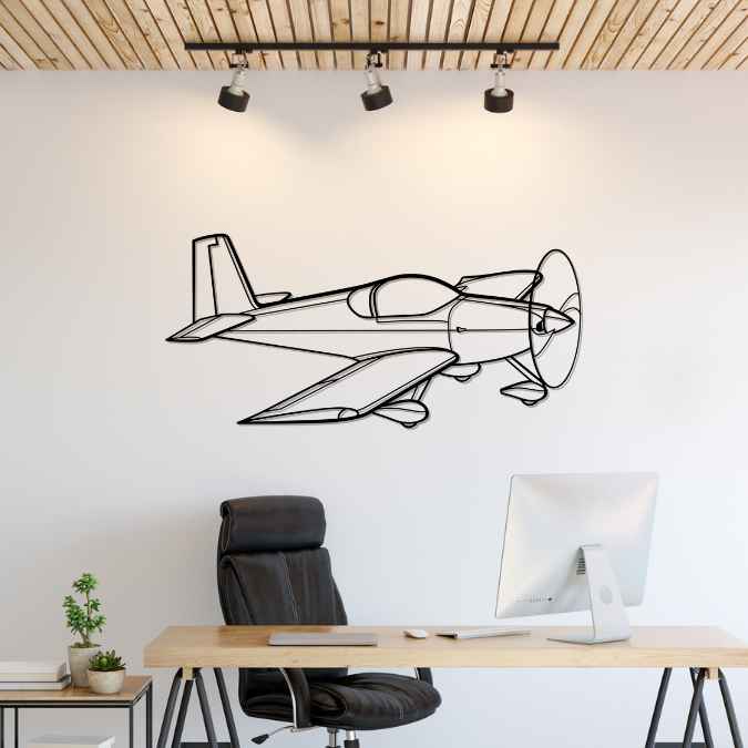 RV-7A Angle Silhouette Metal Wall Art