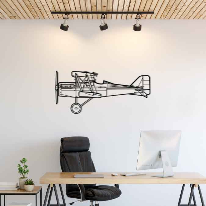 S.E.5a Silhouette Metal Wall Art