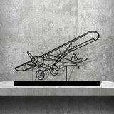 Super Cub Silhouette Metal Art Stand