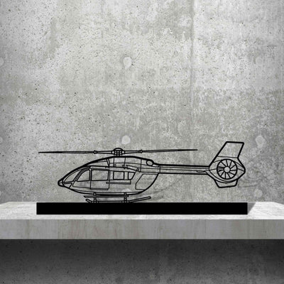 H145 Silhouette Metal Art Stand