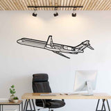 MD-82 Angle Silhouette Metal Wall Art