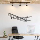 777-9 Angle Silhouette Metal Wall Art