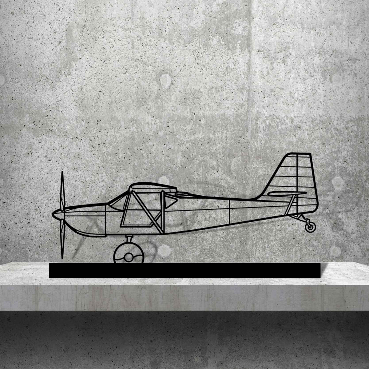 Kitfox 5 Silhouette Metal Art Stand