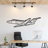 Citation CJ2 2003 Angle Silhouette Metal Wall Art