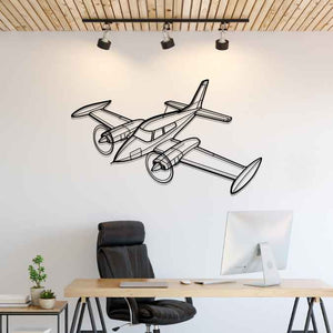 310K Angle Silhouette Metal Wall Art