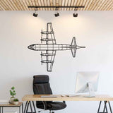 P-3 Orion Top Silhouette Metal Wall Art