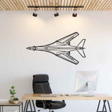 B-1B Lancer Top Silhouette Metal Wall Art