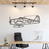 F6F-3 Hellcat Silhouette Metal Wall Art