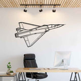 Mirage 2000C 1984 Angle Silhouette Metal Wall Art