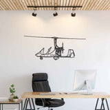 Gyroplane 2012 Silhouette Metal Wall Art