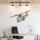 BO 105 PAH A1 Angle Silhouette Metal Wall Art