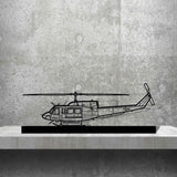 Bell 212 Sentry Silhouette Metal Art Stand