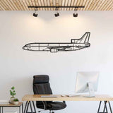 L-1011 TriStar Silhouette Metal Wall Art