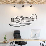 Norseman MK6 1948 Floatplane Silhouette Metal Wall Art