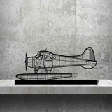 de Havilland Beaver Silhouette Metal Art Stand