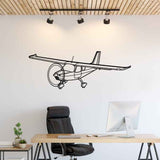 High Wing Angle Silhouette Metal Wall Art