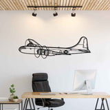 B-29 Superfortress 1944 Angle Silhouette Metal Wall Art