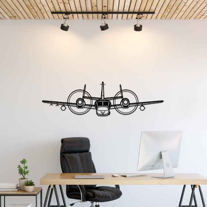 OV-1 Mohawk Front Silhouette Metal Wall Art