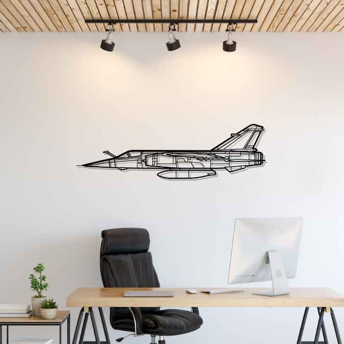 Mirage F1 Silhouette Metal Wall Art