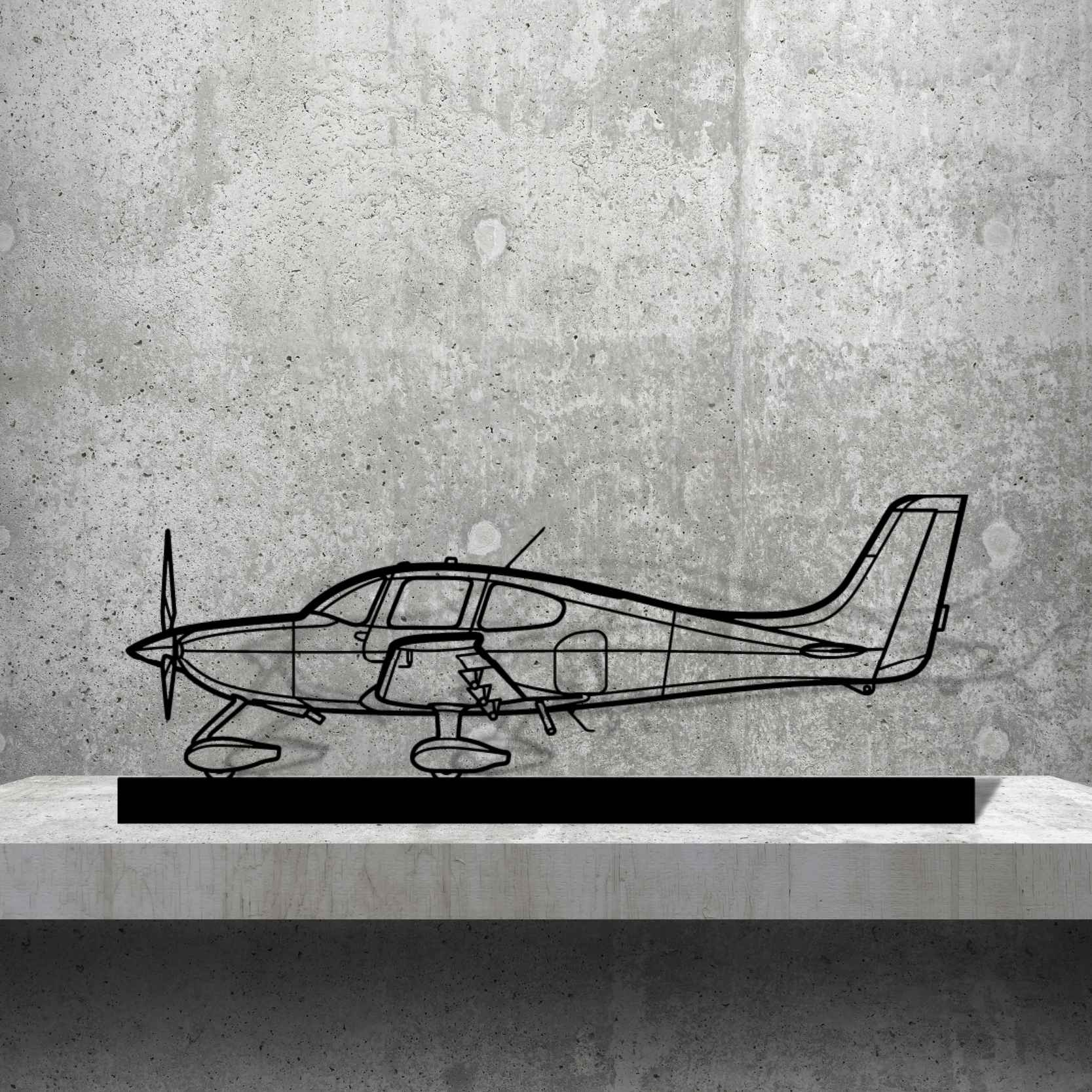 SR22 Silhouette Metal Art Stand – aircraftvibes