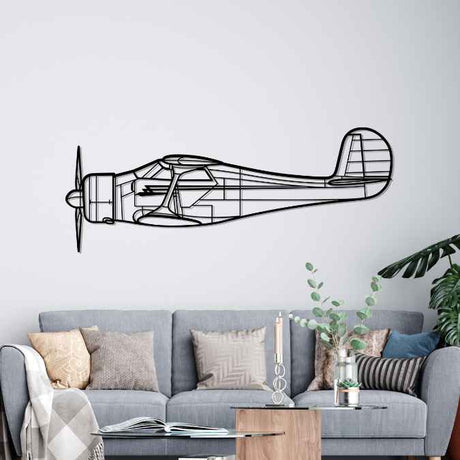 Model D17 Staggerwing 1944 Silhouette Metal Wall Art