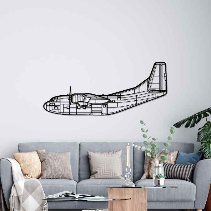 C-123K Provider 1968 Silhouette Metal Wall Art