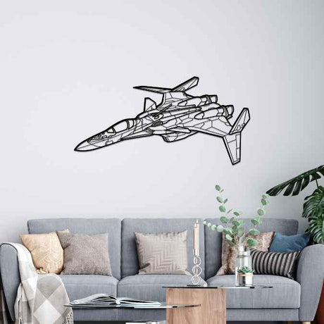 VF-31J Angle Silhouette Metal Wall Art