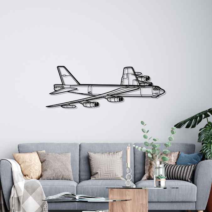 B-52H Stratofortress Angle Silhouette Metal Wall Art