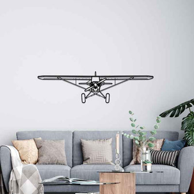 Carbon Cub Front Silhouette Metal Wall Art