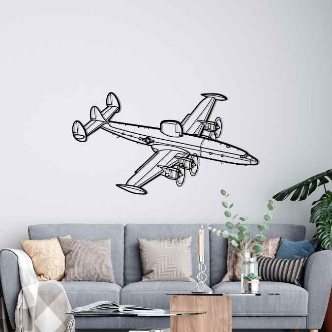 EC-121N Constellation Angle Silhouette Metal Wall Art