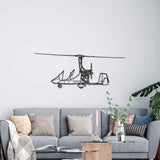 Gyroplane 2012 Silhouette Metal Wall Art