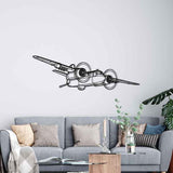 S-2 Tracker Angle Silhouette Metal Wall Art