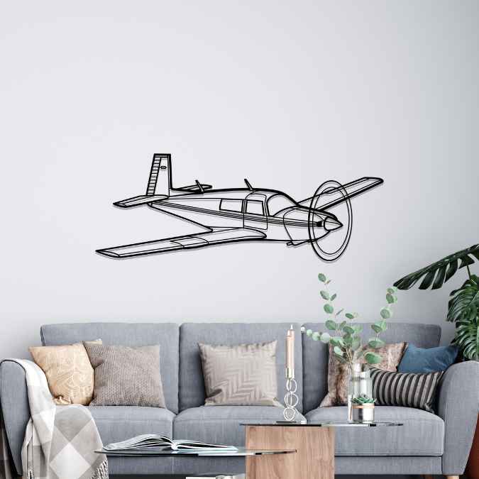 M20J Angle Silhouette Metal Wall Art