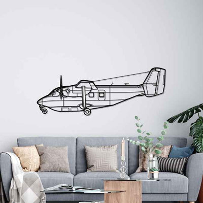C-145A Combat Coyote Silhouette Metal Wall Art