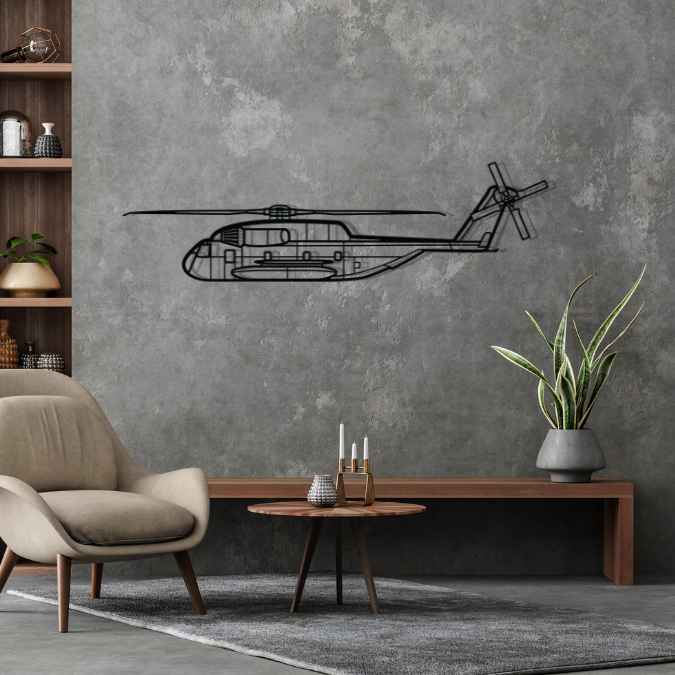 CH-53GS Silhouette Metal Wall Art