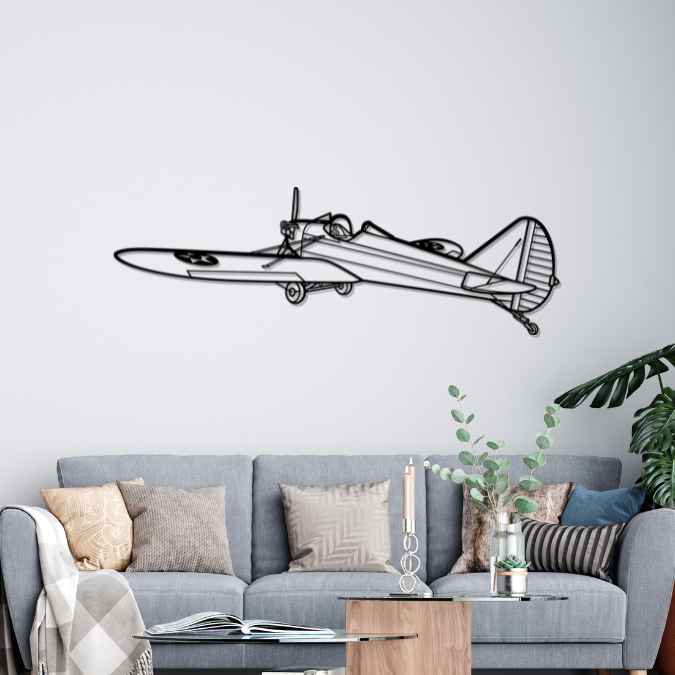 Fly Baby Angle Silhouette Metal Wall Art