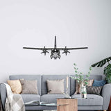 C-27J Spartan Front Silhouette Metal Wall Art