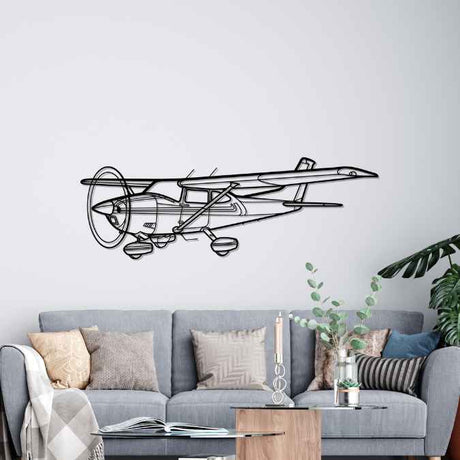 182Q Skylane Angle Silhouette Metal Wall Art