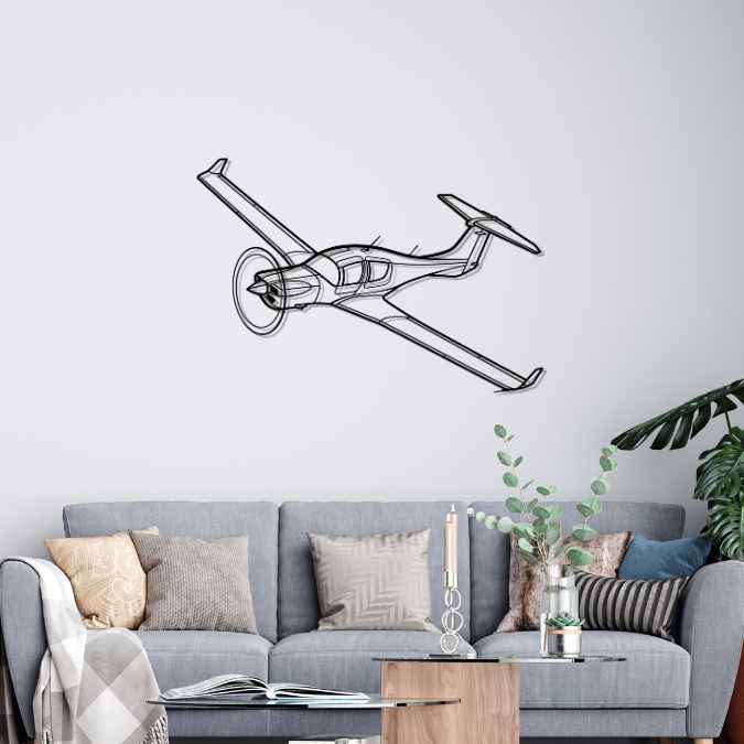 DA50 RG Angle Silhouette Metal Wall Art