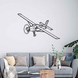 PC-6 Front Angle Silhouette Metal Wall Art