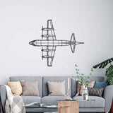 P-3 Orion Top Silhouette Metal Wall Art