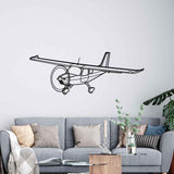 High Wing Angle Silhouette Metal Wall Art