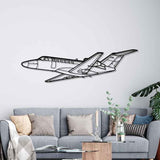 Citation CJ2 2003 Angle Silhouette Metal Wall Art