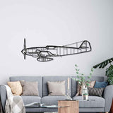 BF 109 K-4 Silhouette Metal Wall Art