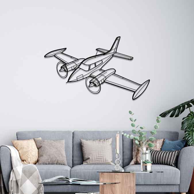 310K Angle Silhouette Metal Wall Art