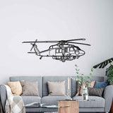 S70i  Angle Silhouette Metal Wall Art