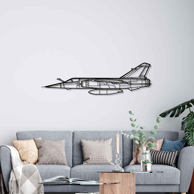 Mirage F1 Silhouette Metal Wall Art