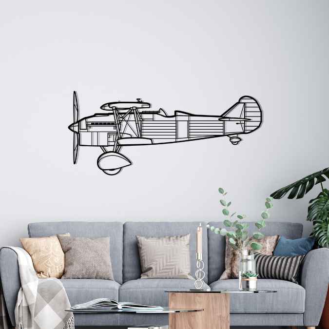 CR.32 Silhouette Metal Wall Art