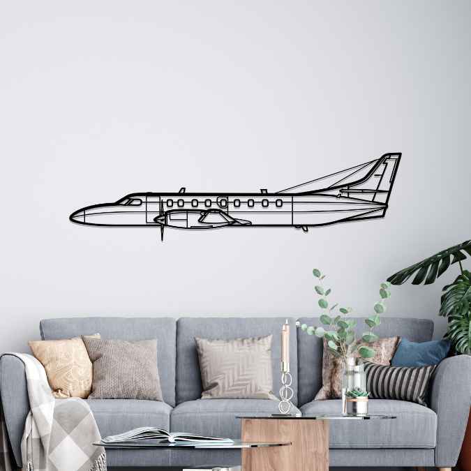 Metroliner Silhouette Metal Wall Art