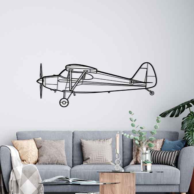 PA-20 Pacer Silhouette Metal Wall Art